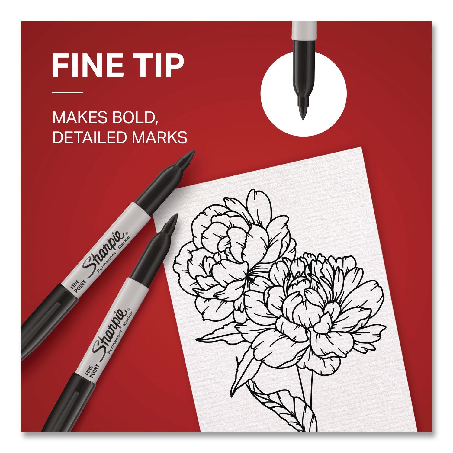 Sharpie Fine Point Permanent Marker - Fine Marker Point - 0.5 mm Marker Point Size - Chisel Marker Point Style - Assorted Alcohol Based Ink - 3 / Pack