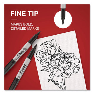 Sharpie Fine Point Permanent Marker - Fine Marker Point - 0.5 mm Marker Point Size - Chisel Marker Point Style - Assorted Alcohol Based Ink - 3 / Pack
