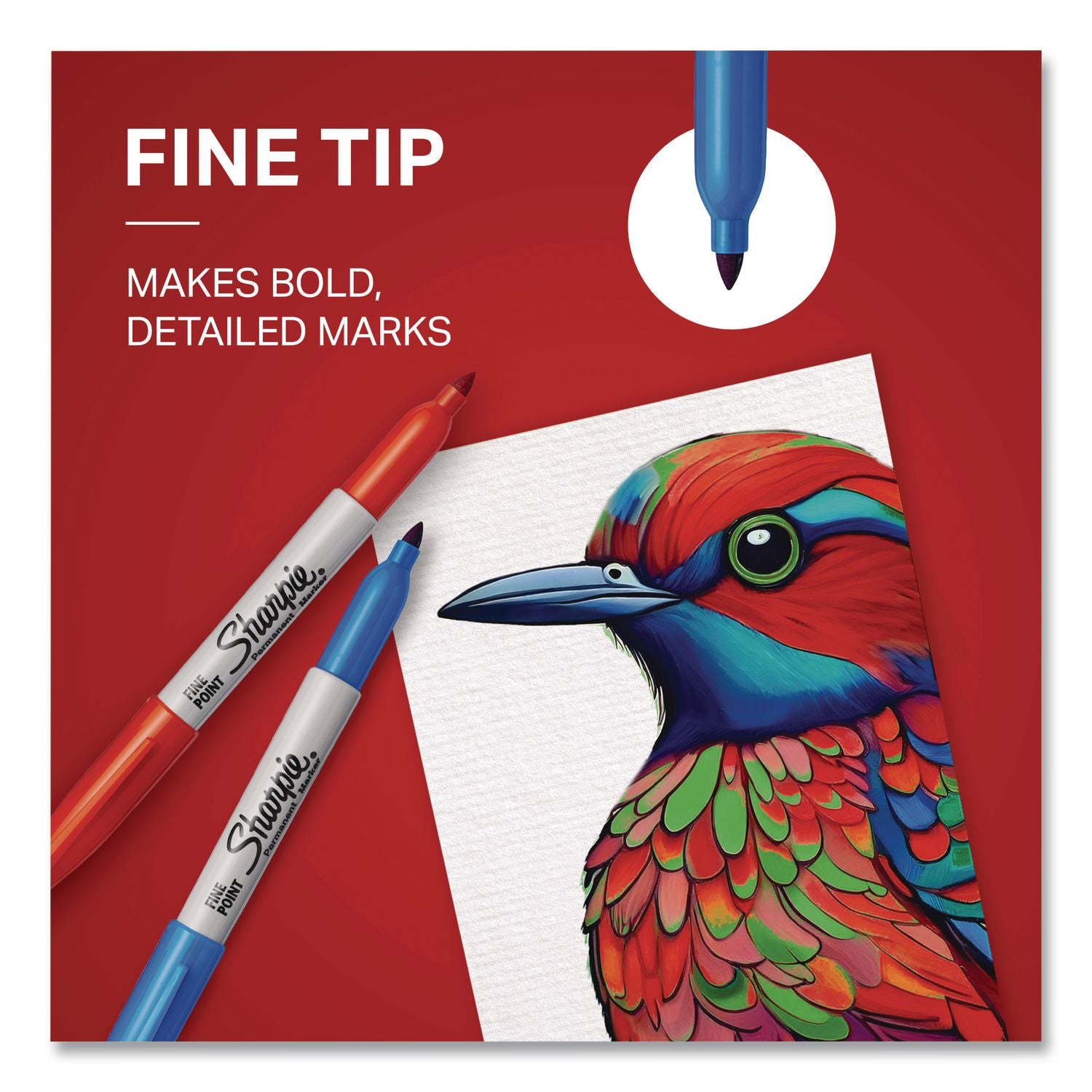 Sharpie Fine Point Permanent Marker - Fine Marker Point - Assorted Alcohol Based Ink - 8 / Pack