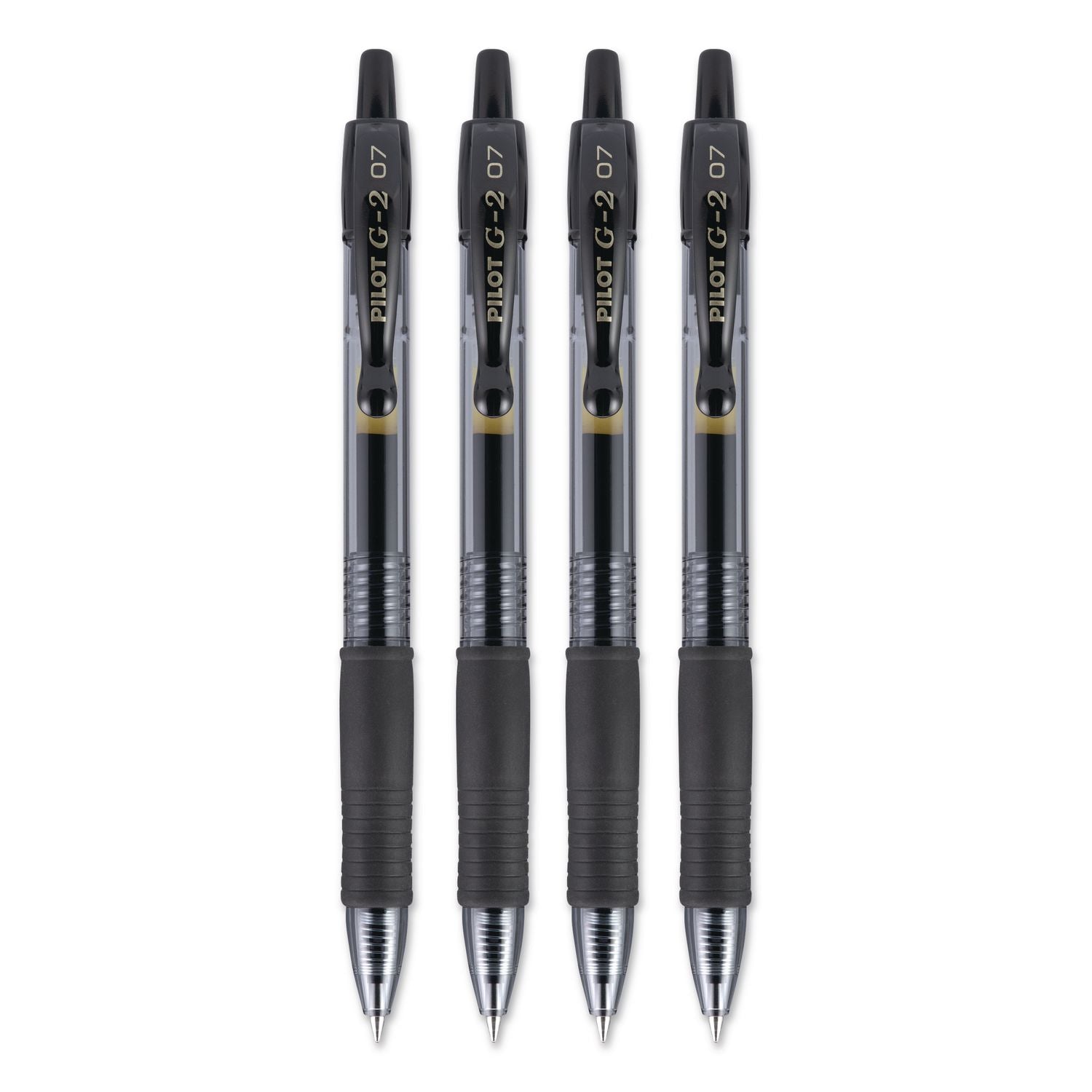 Pilot G2 Premium Gel Roller Pens - Fine Pen Point - 0.7 mm Pen Point Size - Refillable - Retractable - Black Gel-based Ink - 4 / Pack