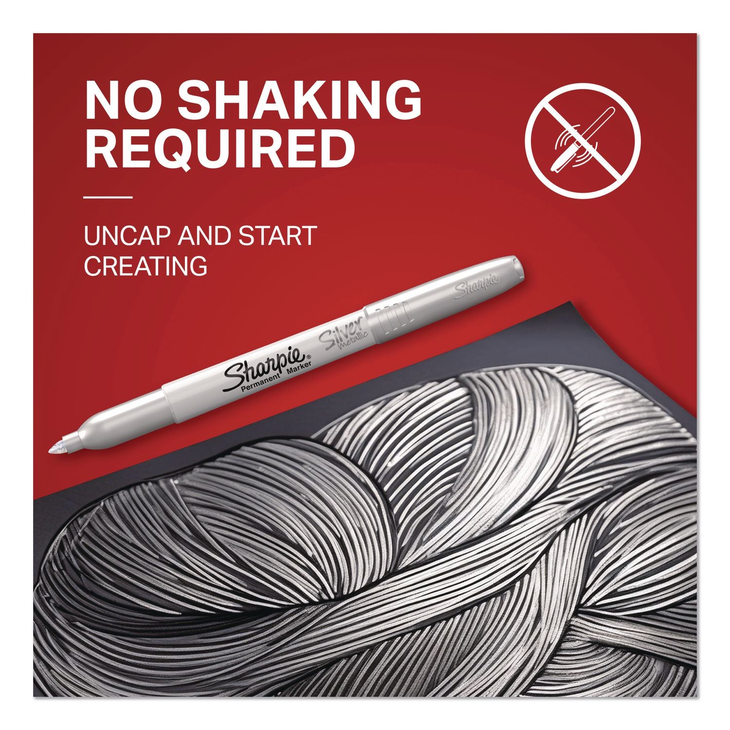 Sharpie Metallic Fine Point Permanent Marker - Fine Marker Point - Gold, Silver, Bronze Alcohol Based Ink - 3 / Set