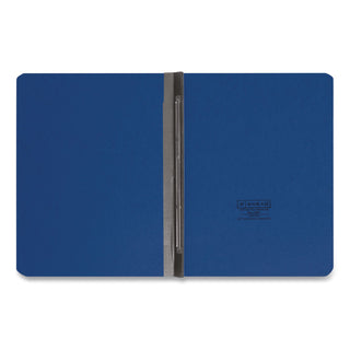 Prong Fastener Pressboard Report Cover, Two-Piece Prong Fastener, 3" Capacity, 8.5 x 11, Dark Blue/Dark Blue
