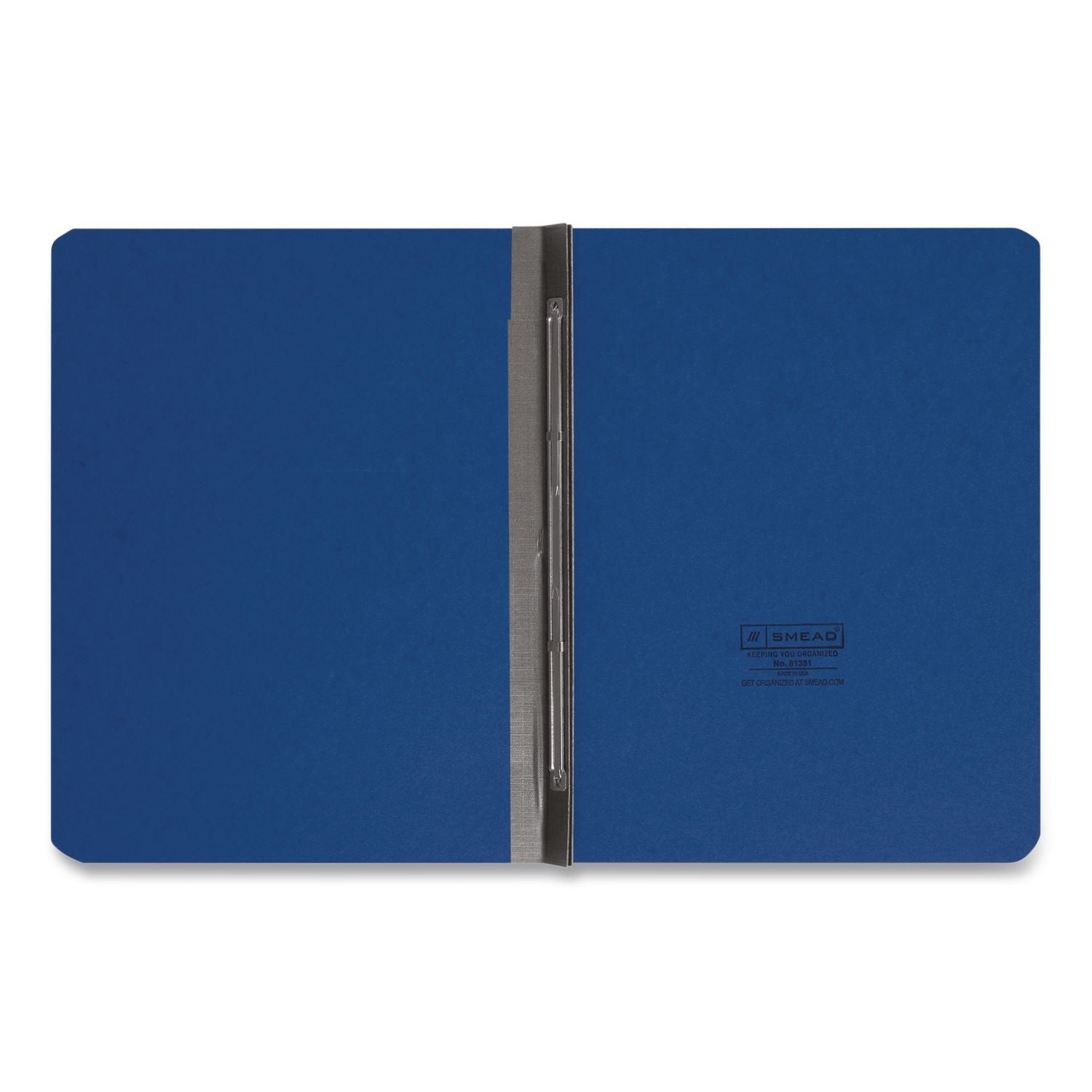 Prong Fastener Pressboard Report Cover, Two-Piece Prong Fastener, 3" Capacity, 8.5 x 11, Dark Blue/Dark Blue