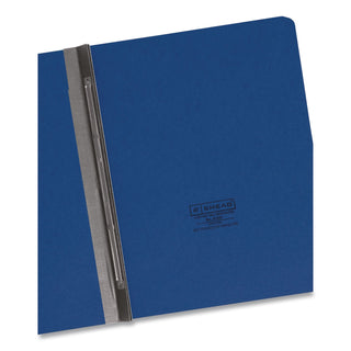 Prong Fastener Pressboard Report Cover, Two-Piece Prong Fastener, 3" Capacity, 8.5 x 11, Dark Blue/Dark Blue