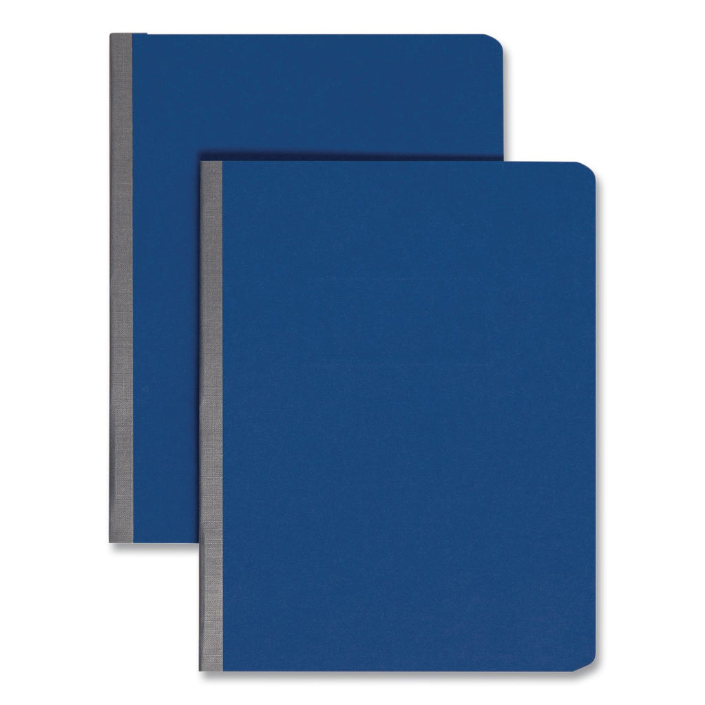 Prong Fastener Pressboard Report Cover, Two-Piece Prong Fastener, 3" Capacity, 8.5 x 11, Dark Blue/Dark Blue