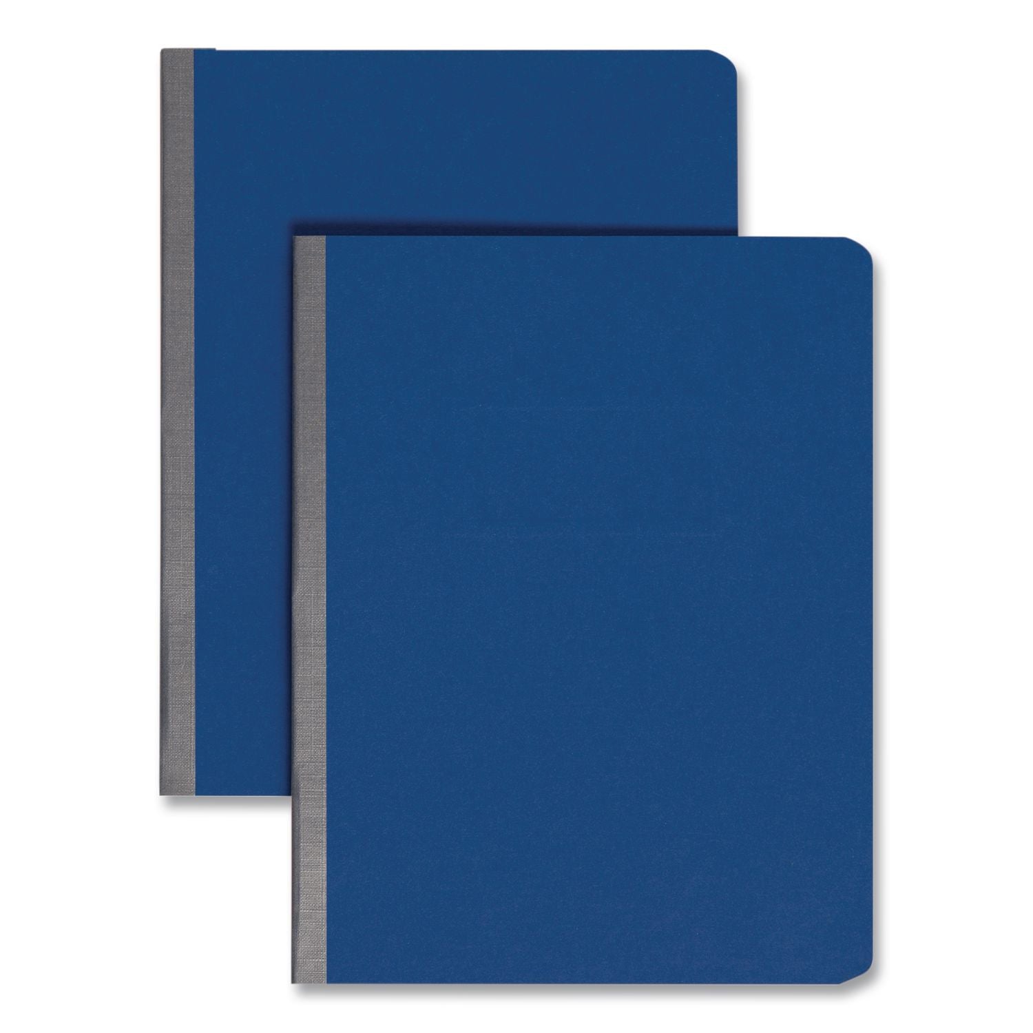 Prong Fastener Pressboard Report Cover, Two-Piece Prong Fastener, 3" Capacity, 8.5 x 11, Dark Blue/Dark Blue