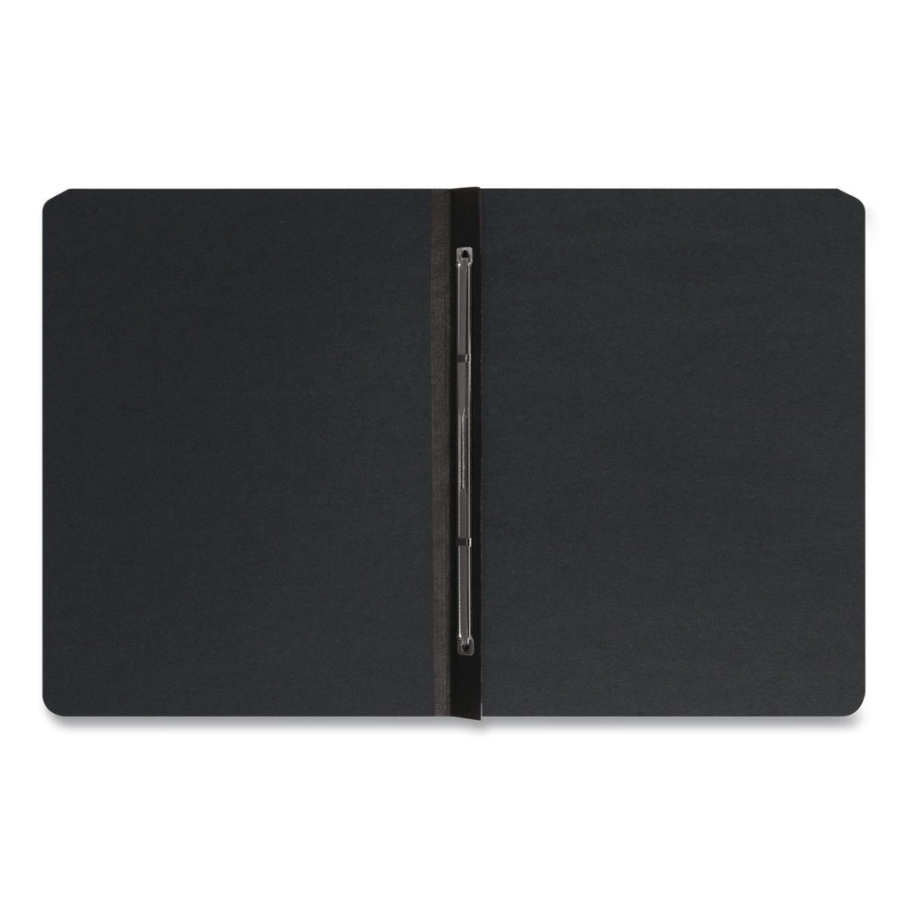 Prong Fastener Premium Pressboard Report Cover, Two-Piece Prong Fastener 3" Capacity, 8.5 x 11, Black/Black