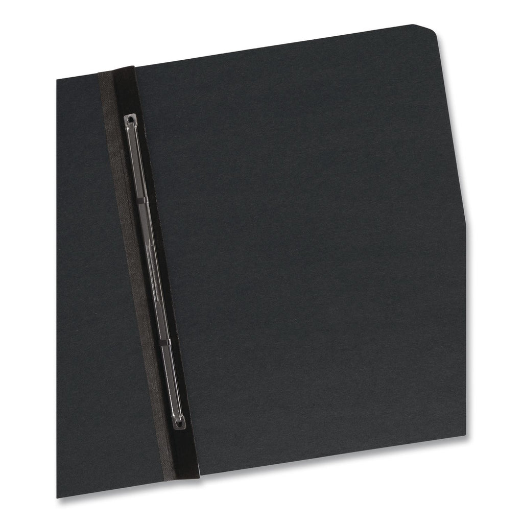 Prong Fastener Premium Pressboard Report Cover, Two-Piece Prong Fastener 3" Capacity, 8.5 x 11, Black/Black