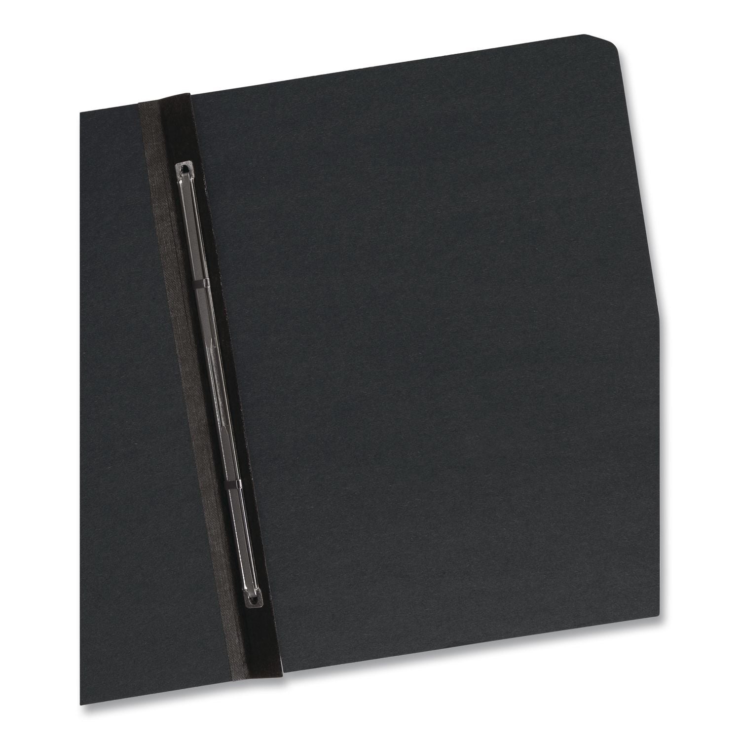 Prong Fastener Premium Pressboard Report Cover, Two-Piece Prong Fastener 3" Capacity, 8.5 x 11, Black/Black