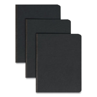 Prong Fastener Premium Pressboard Report Cover, Two-Piece Prong Fastener 3" Capacity, 8.5 x 11, Black/Black