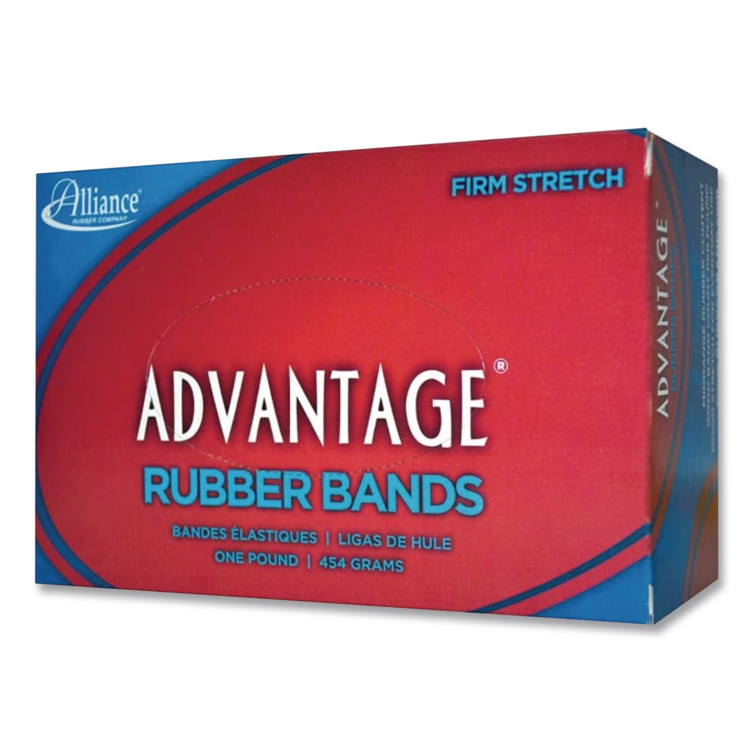 Alliance Rubber 26335 Advantage Rubber Bands - Size #33 - Approx. 600 Bands - 3 1/2" x 1/8" - Natural Crepe - 1 lb Box