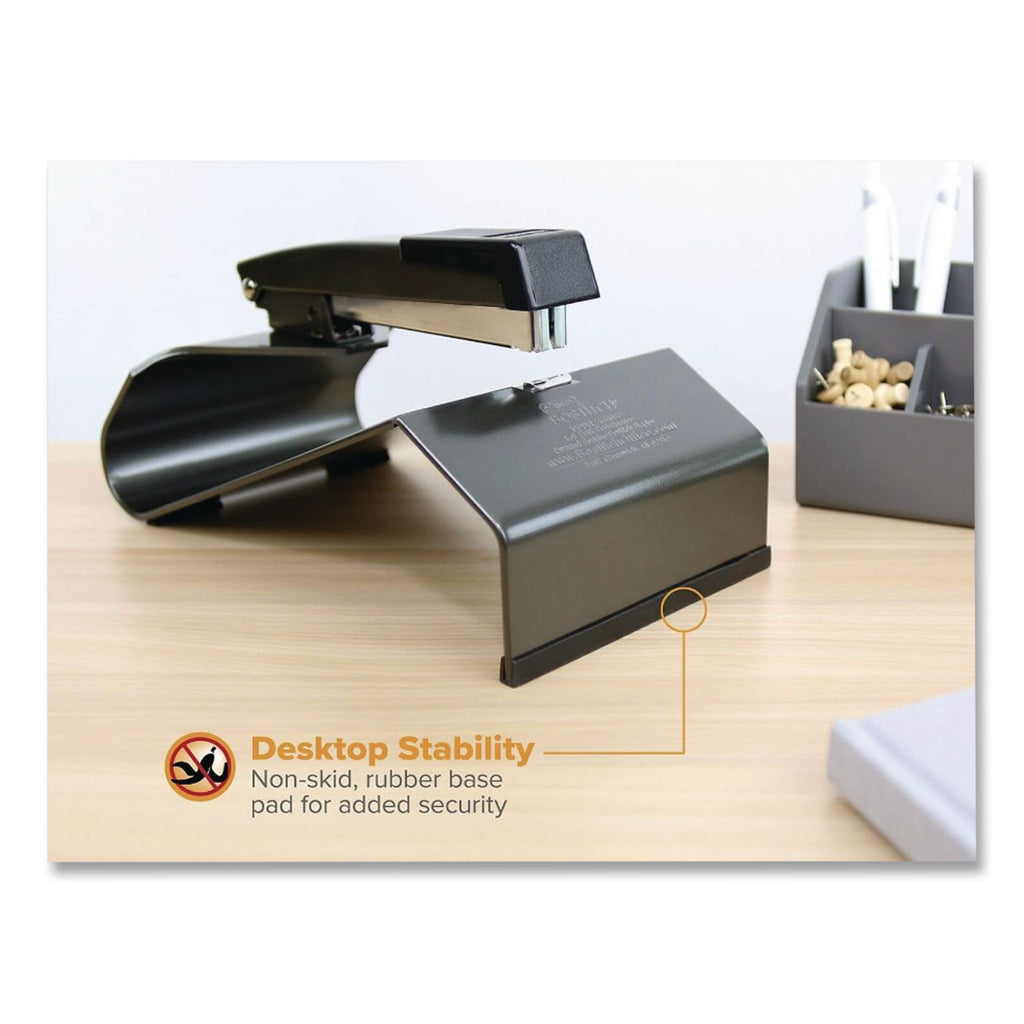 Bostitch Booklet Stapler - 20 of 16lb Paper Sheets Capacity - 210 Staple Capacity - Full Strip - 1/4" Staple Size - 1 Each - Black
