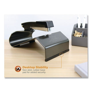 Bostitch Booklet Stapler - 20 of 16lb Paper Sheets Capacity - 210 Staple Capacity - Full Strip - 1/4" Staple Size - 1 Each - Black