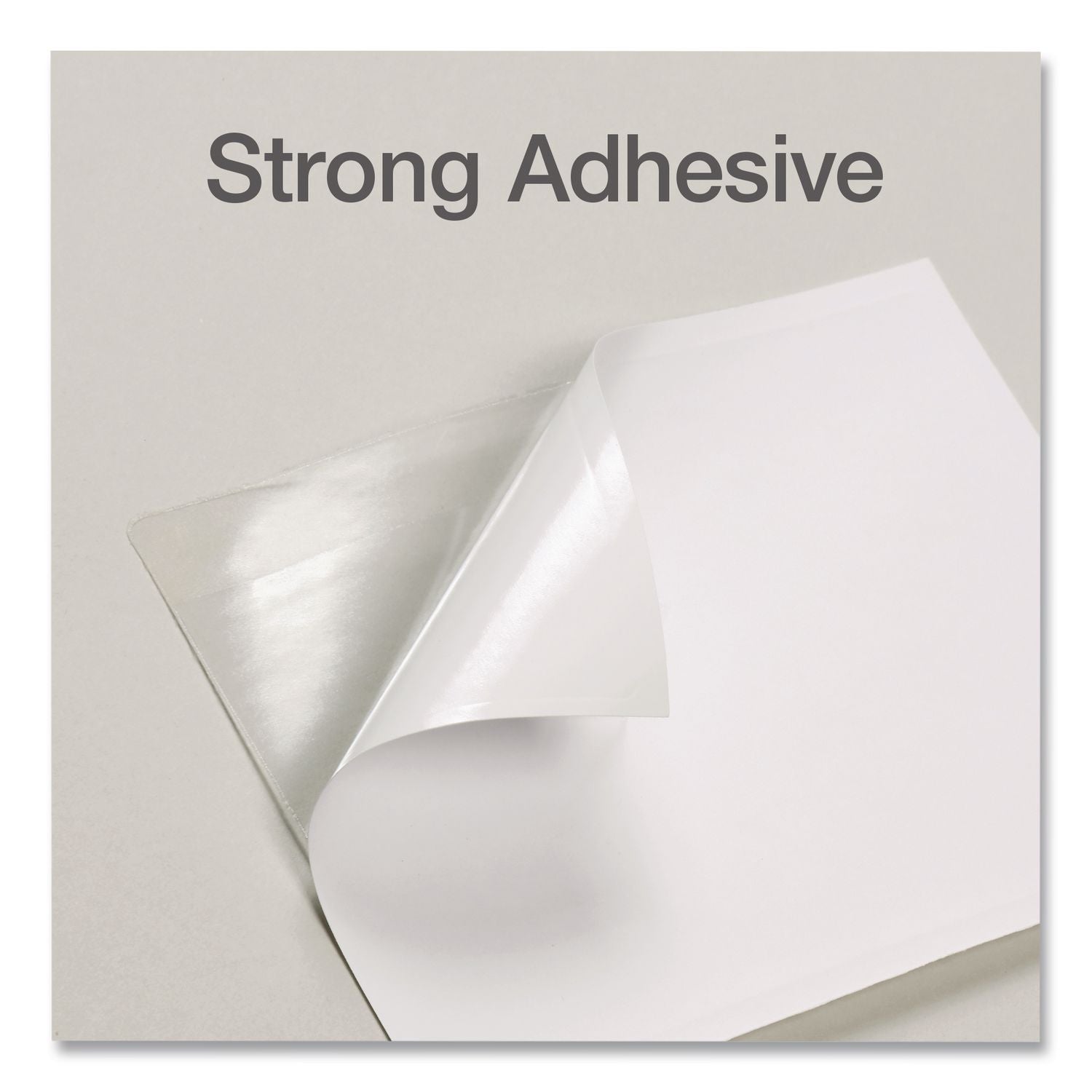 Cardinal Self-Adhesive Polypropylene Pockets - 3.6" Height x 5.3" Width - 100 mil Thickness - 1 x Card Capacity - 5" x 3" Sheet - Ring Binder - Rectangular - Clear - Polypropylene - 100 / Box