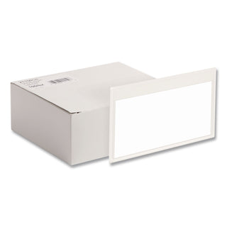 Cardinal Self-Adhesive Polypropylene Pockets - 3.6" Height x 5.3" Width - 100 mil Thickness - 1 x Card Capacity - 5" x 3" Sheet - Ring Binder - Rectangular - Clear - Polypropylene - 100 / Box
