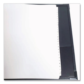 Cardinal Stafford Business Card Ring Binders - 200 Capacity - 8.50" Width x 11" Length - 3-ring Binding - Refillable - Black Vinyl Cover