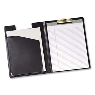 Cardinal 252 610 Letter Pad Folio - 8 1/2" x 11" - 100 Sheet Capacity - 1 Inside Front Pocket(s) - Vinyl, Polyvinyl Chloride (PVC) - Black - 1 Each