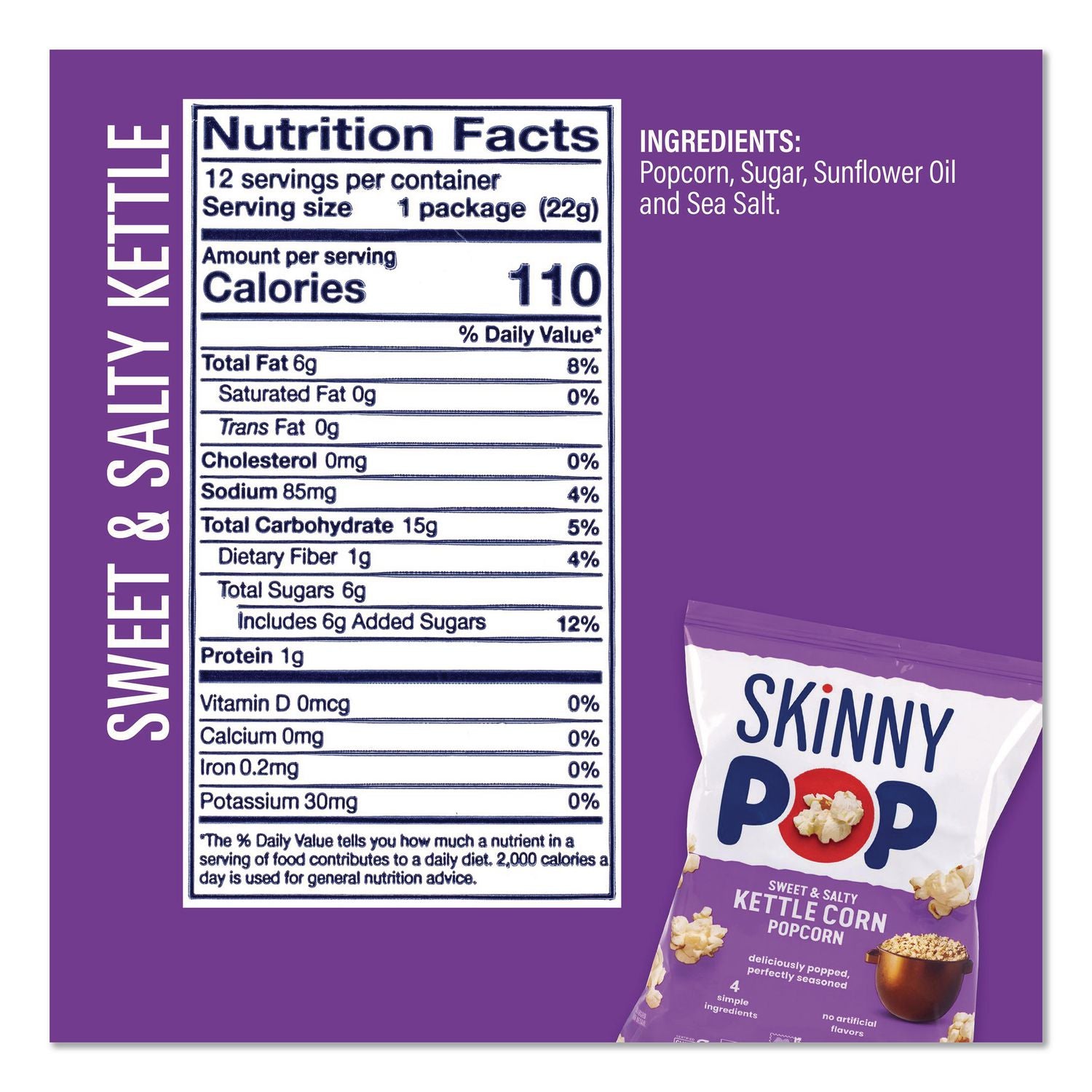 Popcorn Variety Snack Pack, 0.5 oz Bag, 36 Bags/Carton, Ships in 1-3 Business Days