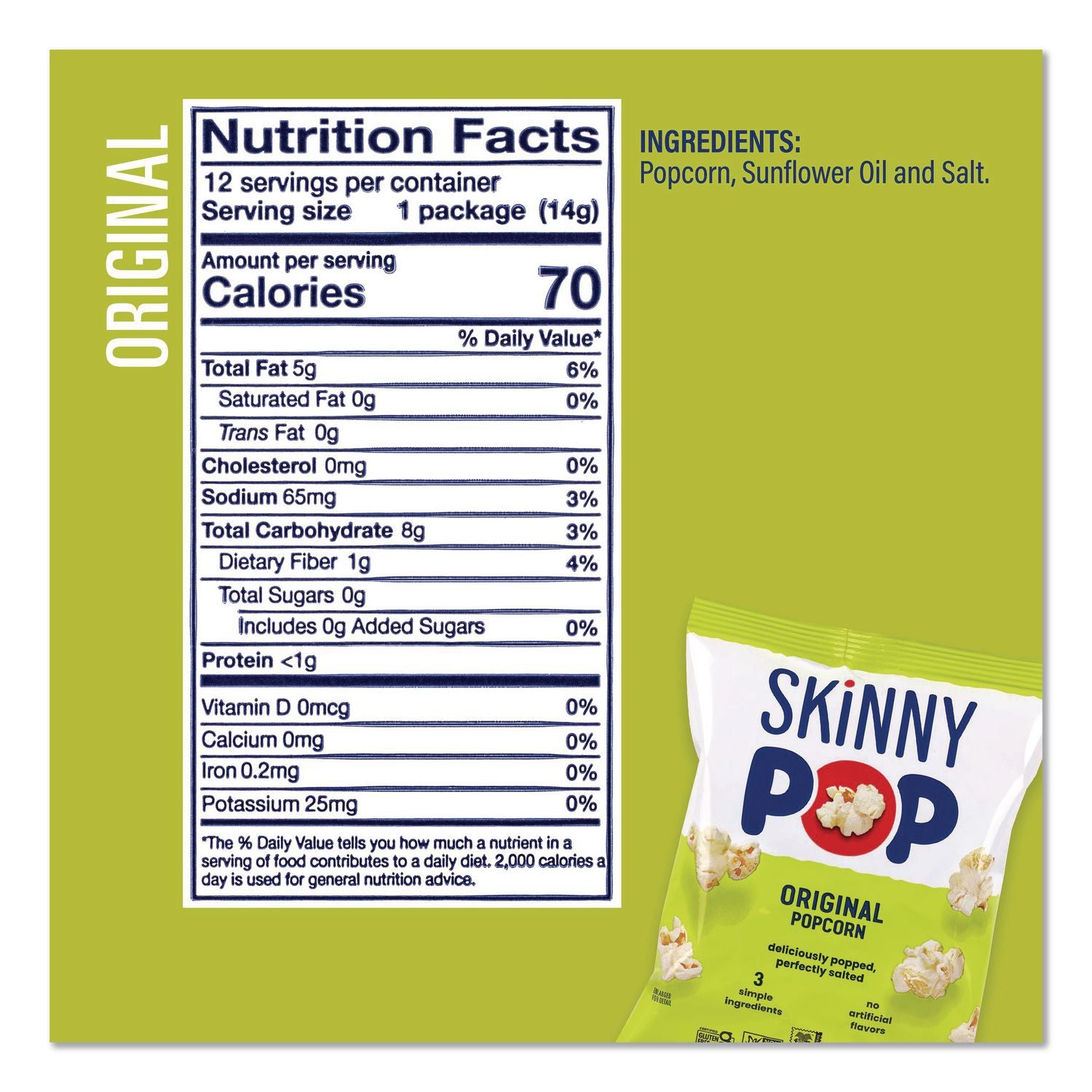 Popcorn Variety Snack Pack, 0.5 oz Bag, 36 Bags/Carton, Ships in 1-3 Business Days
