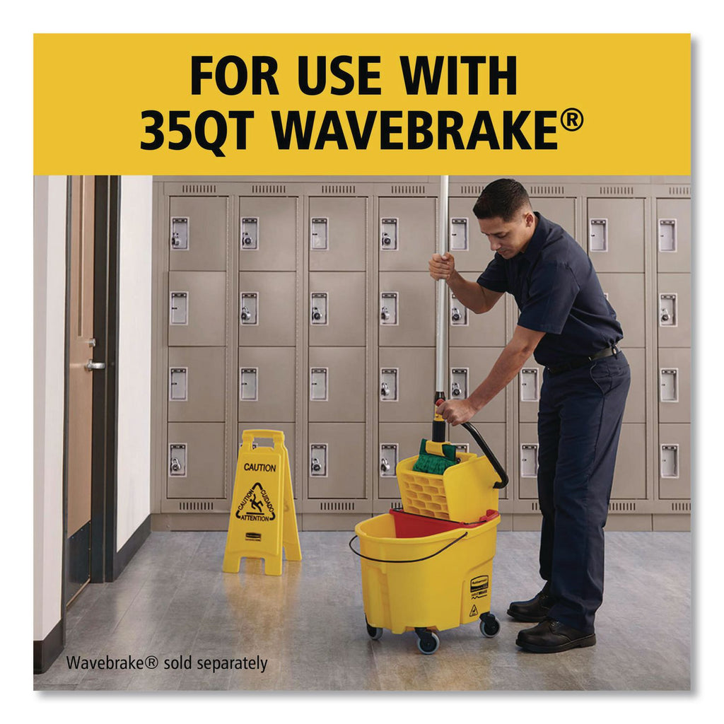 WaveBrake 2.0 Dirty Water Bucket, 18 qt, Plastic, Red