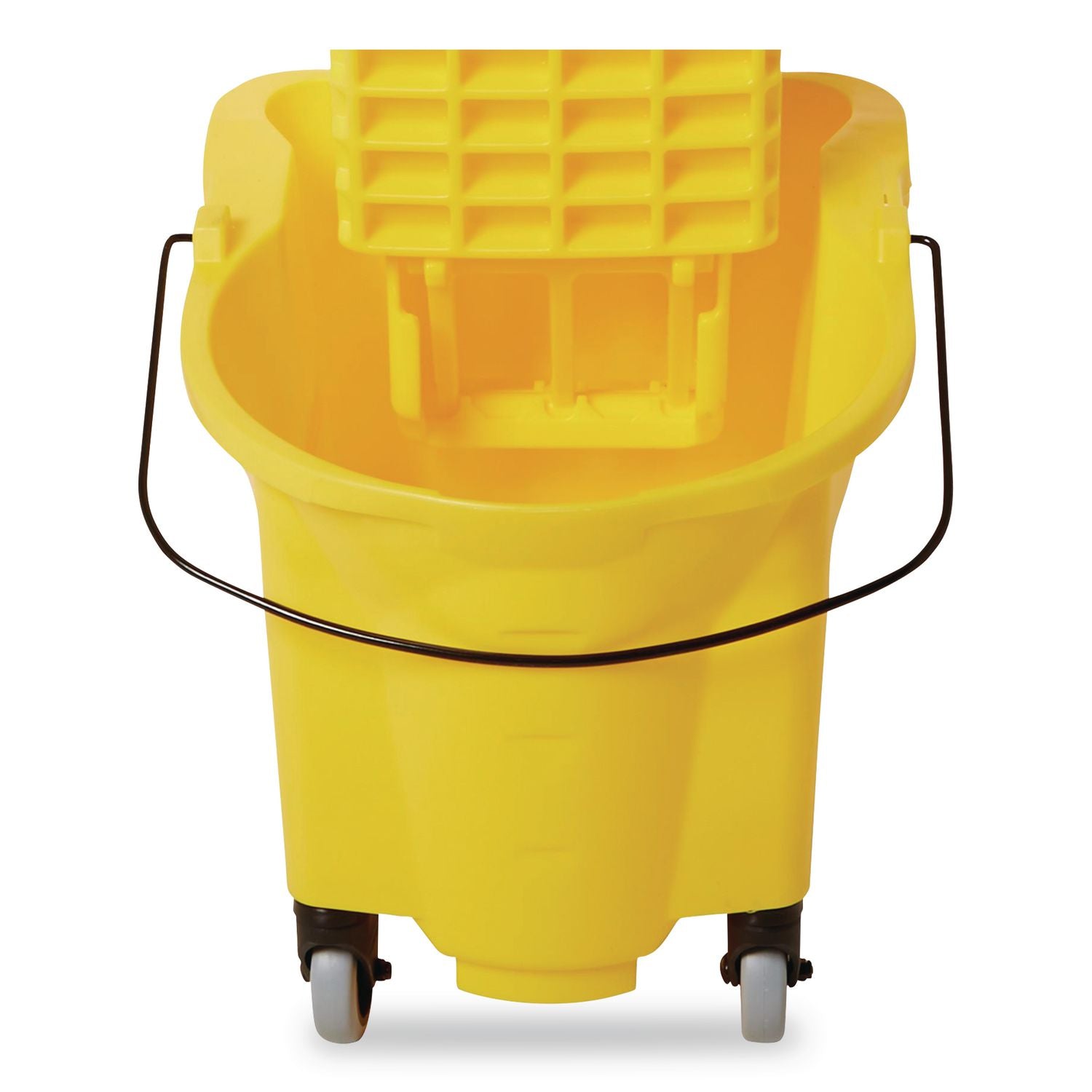 WaveBrake 2.0 Bucket/Wringer Combos, Side-Press, 26 qt, Plastic, Yellow