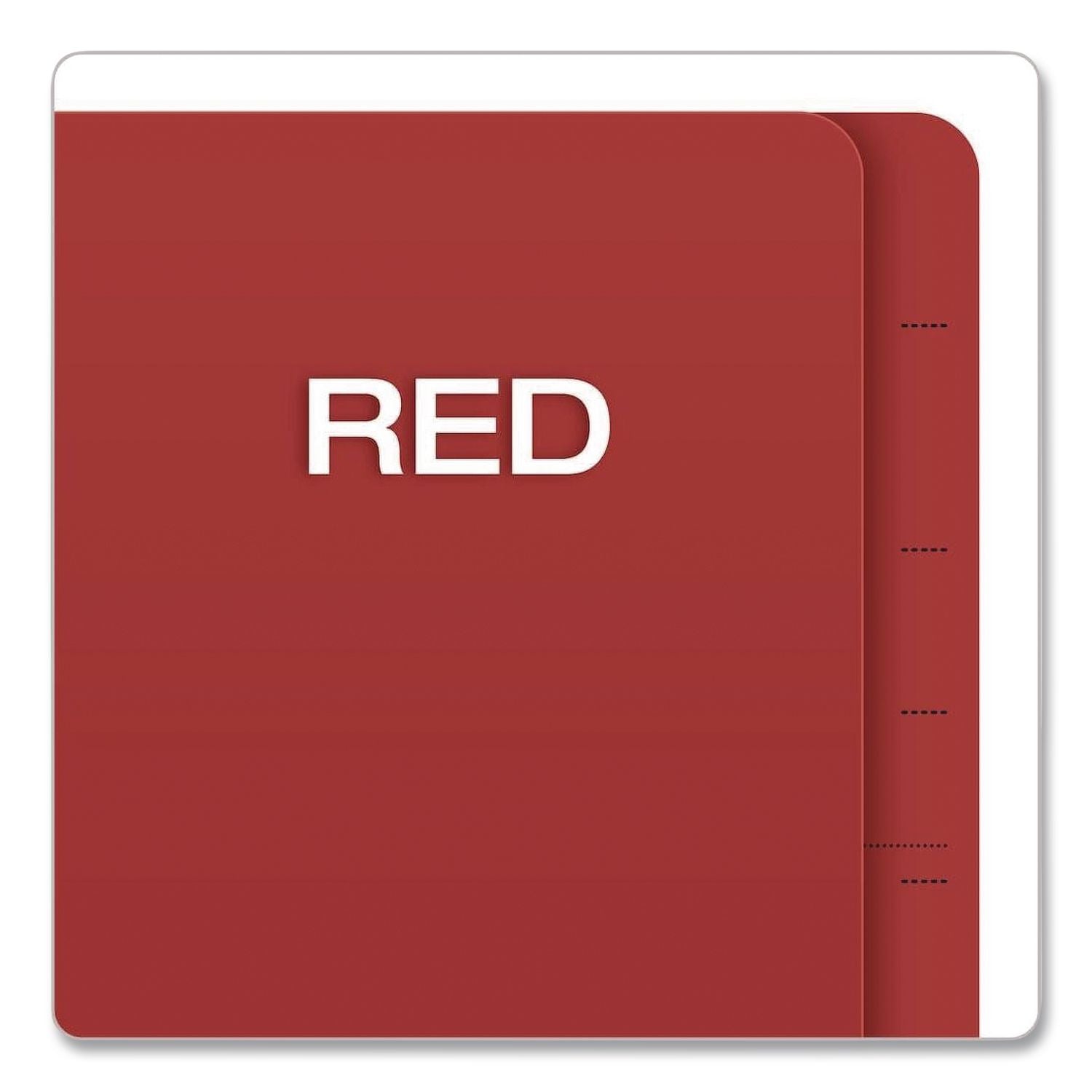 Pendaflex Letter Recycled Classification Folder - 8 1/2" x 11" - 3 1/2" Expansion - 2 Fastener(s) - 2" Fastener Capacity for Folder, 1" Fastener Capacity for Divider - 3 Divider(s) - Pressboard, Tyvek - Red - 60% Recycled - 10 / Box