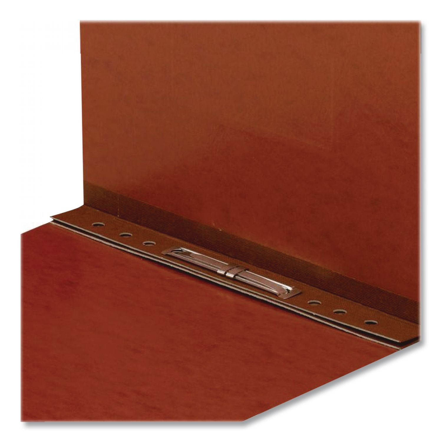 Smead Premium Pressboard Legal Recycled Fastener Folder - 2" Folder Capacity - 8 1/2" x 14" - 2" Expansion - 1 Fastener(s) - Pressboard - Red - 100% Recycled - 1 Each