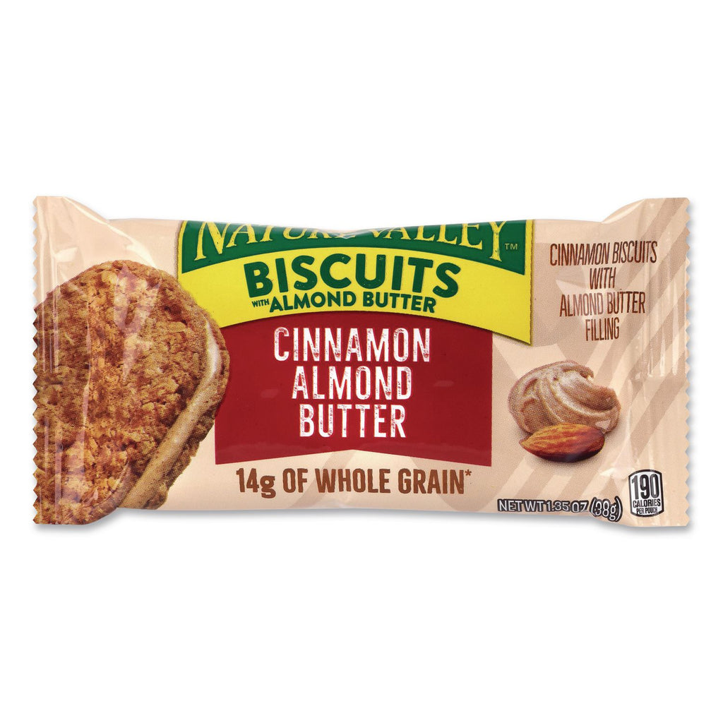 Biscuits, Cinnamon with Almond Butter/Honey with Peanut Butter, 1.35 oz Pouch, 30/Carton, Ships in 1-3 Business Days