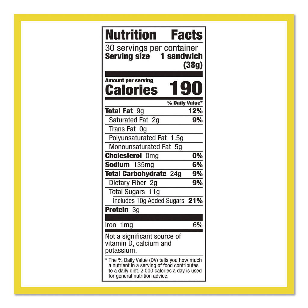 Biscuits, Cinnamon with Almond Butter/Honey with Peanut Butter, 1.35 oz Pouch, 30/Carton, Ships in 1-3 Business Days