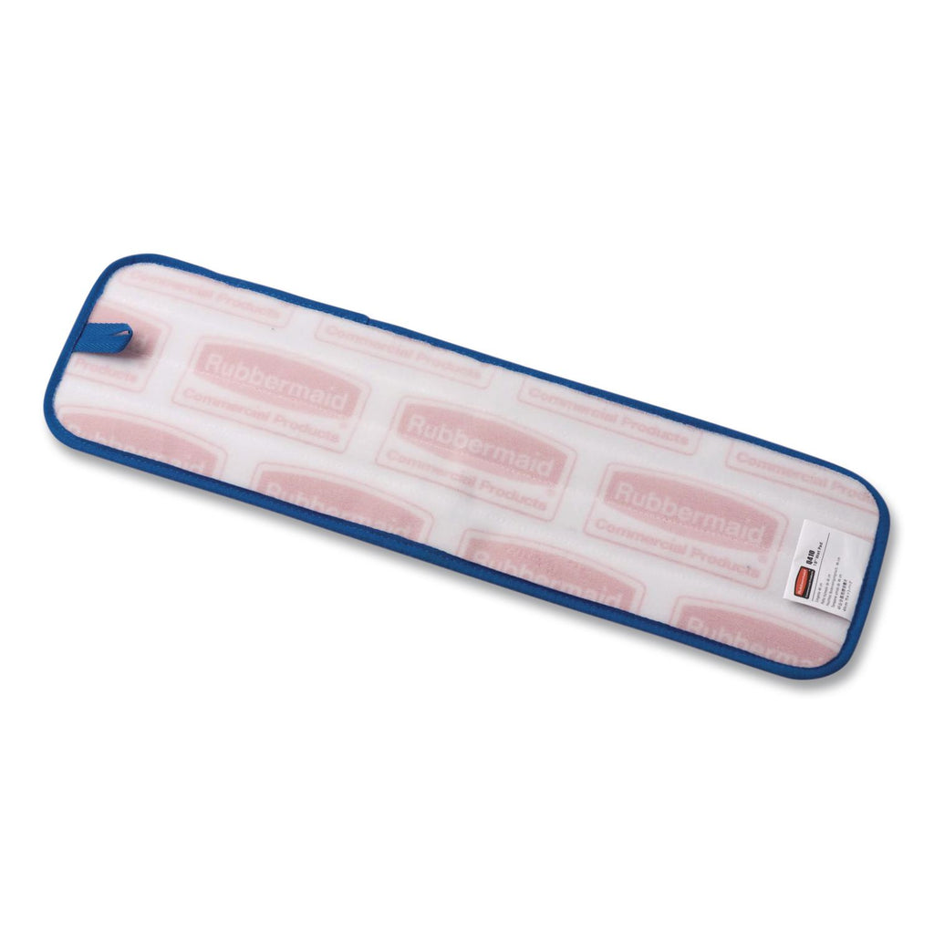Microfiber Wet Room Pad, Split Nylon/Polyester Blend, 18", Blue, 12/Carton