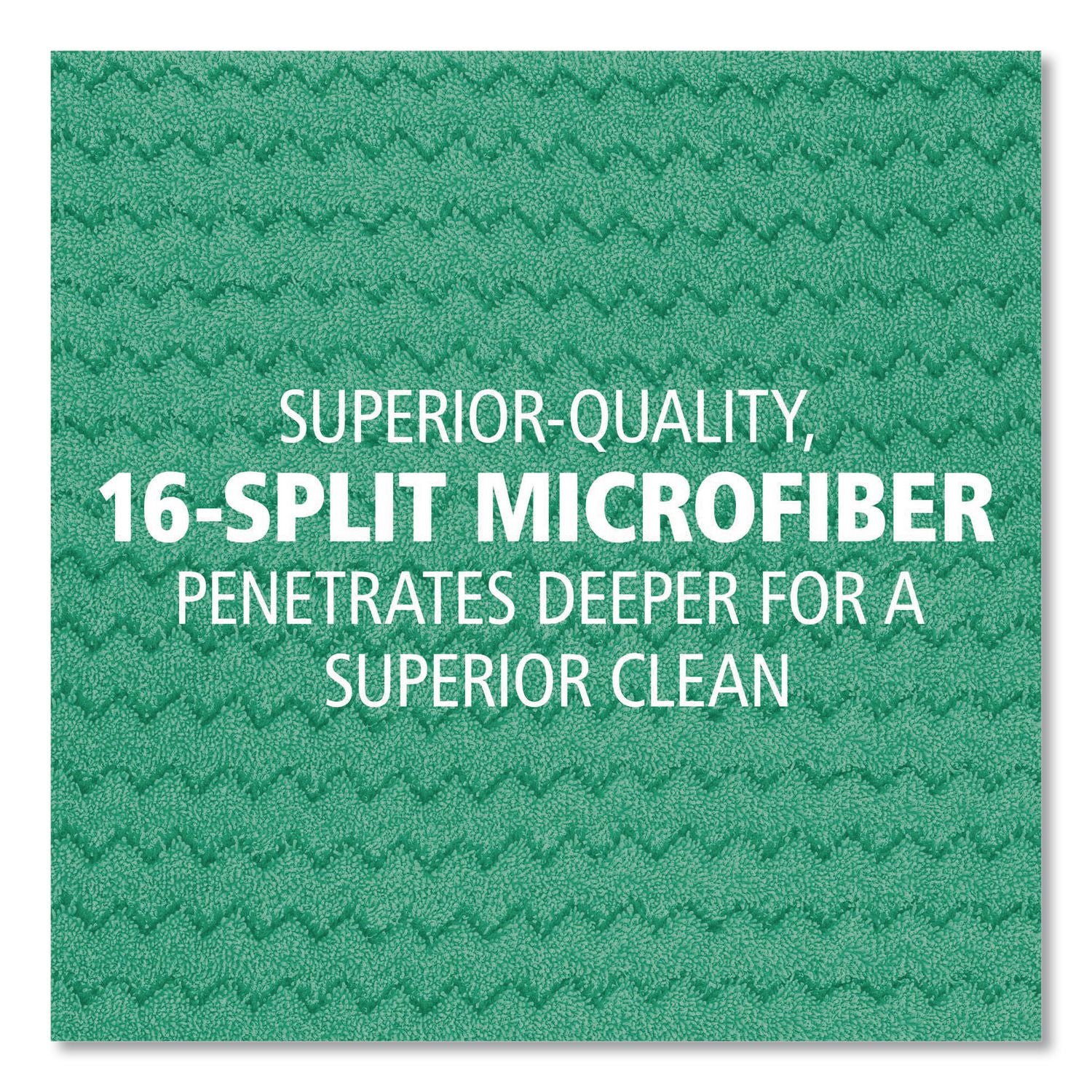 Dust Pad with Fringe, Microfiber, 18" Long, Green