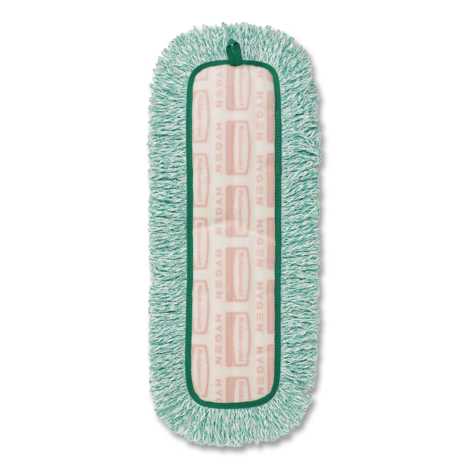 Dust Pad with Fringe, Microfiber, 18" Long, Green, 6/Carton