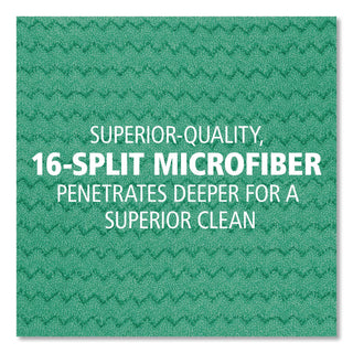 Dust Pad with Fringe, Microfiber, 18" Long, Green, 6/Carton