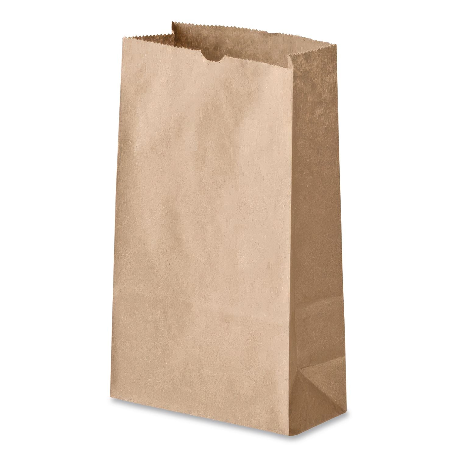 Grocery Paper Bags, 35 lb Capacity, #5, 5.25" x 3.44" x 10.94", Kraft, 500 Bags