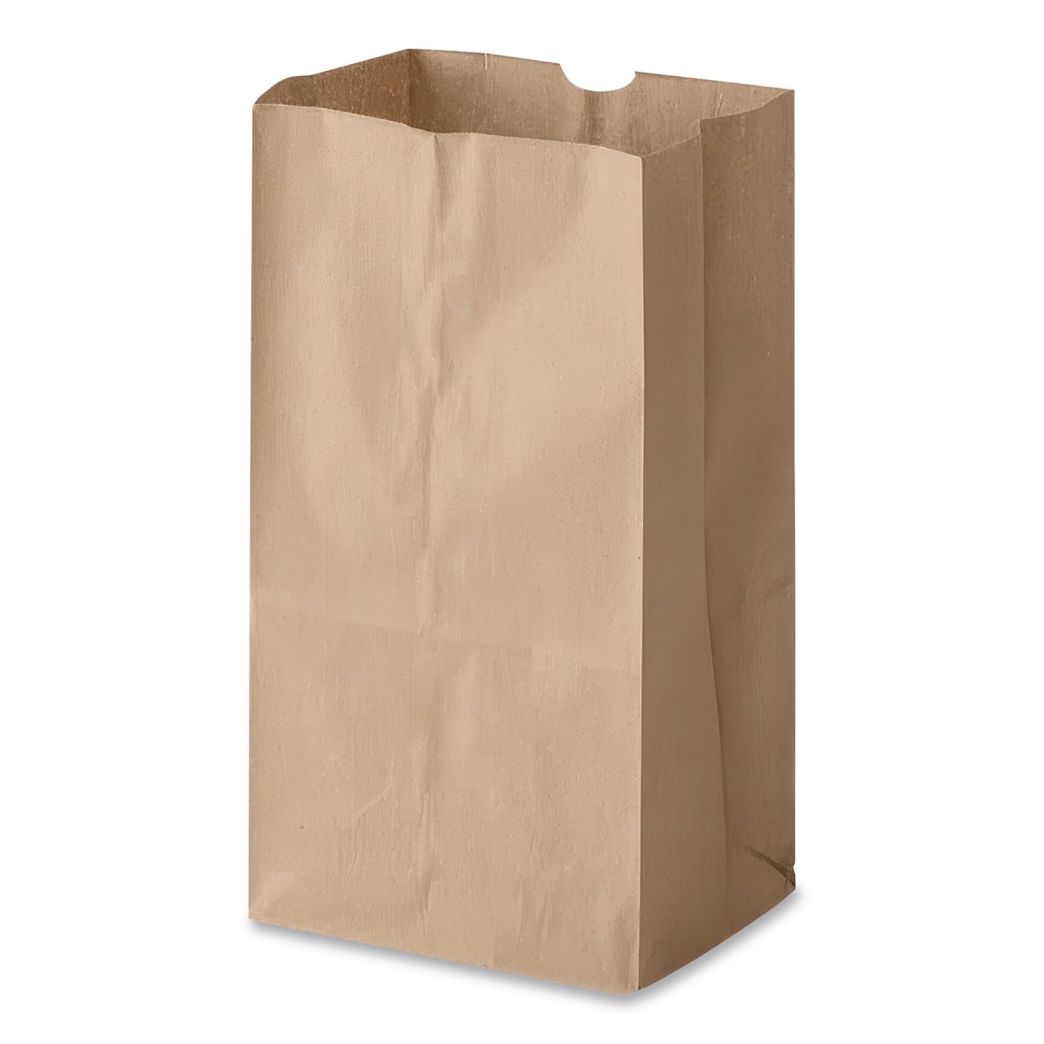 Grocery Paper Bags, 35 lb Capacity, #5, 5.25" x 3.44" x 10.94", Kraft, 500 Bags