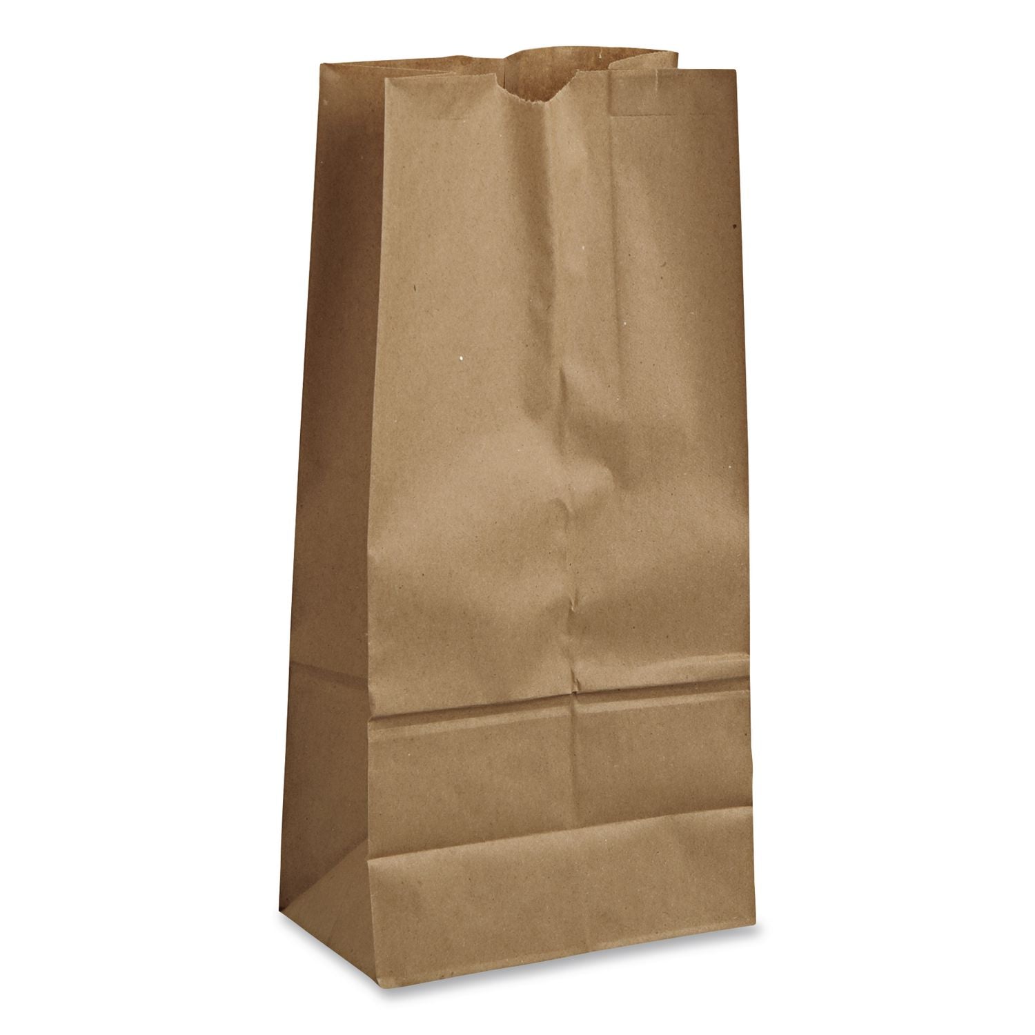 Grocery Paper Bags, 40 lb Capacity, #16, 7.75" x 4.81" x 16", Kraft, 500 Bags