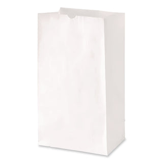 Grocery Paper Bags, 40 lb Capacity, #16, 7.75" x 4.81" x 16", White, 500 Bags
