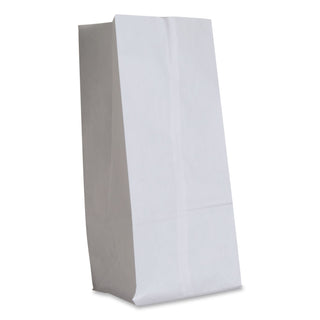 Grocery Paper Bags, 40 lb Capacity, #20, 8.25" x 5.94" x 16.13", White, 500 Bags