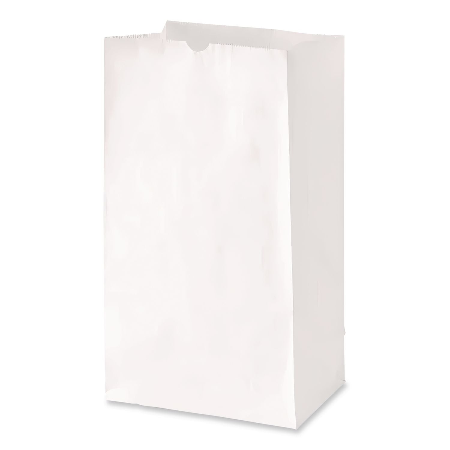 Grocery Paper Bags, 40 lb Capacity, #20, 8.25" x 5.94" x 16.13", White, 500 Bags