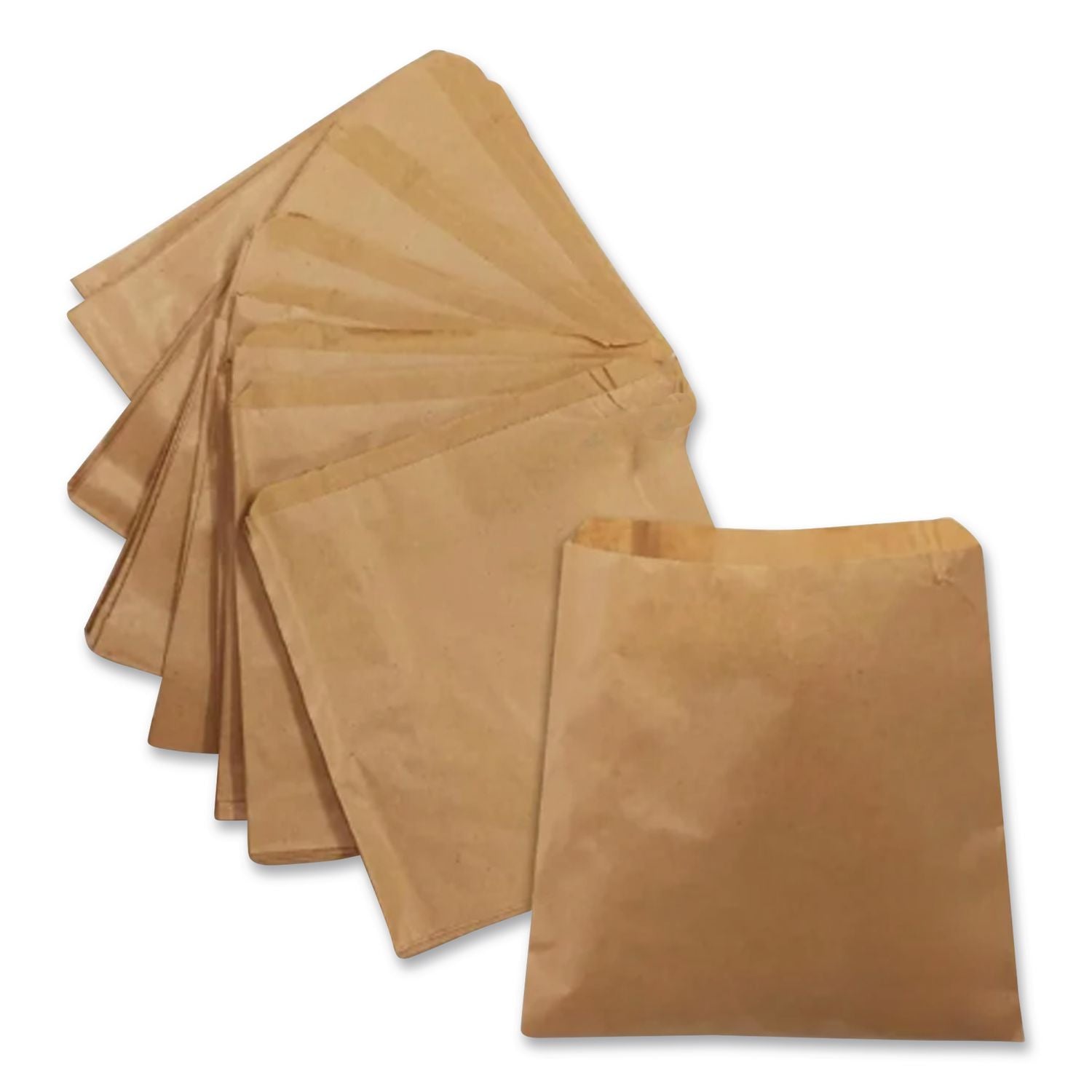 Kraft Paper Bags, 8.5" x 11", Brown, 2,000/Carton