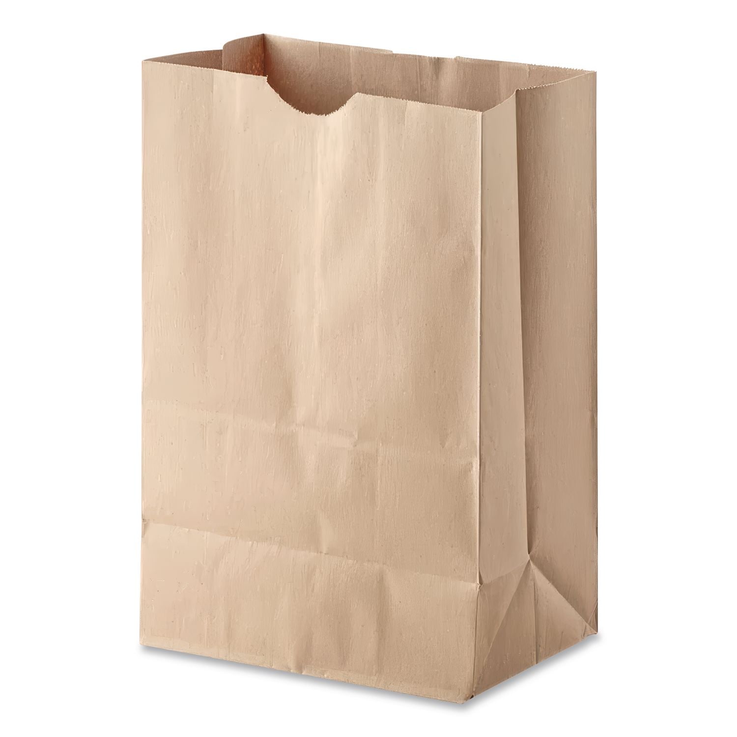Grocery Paper Bags, 40 lb Capacity, 1/6 BBL, 12" x 7" x 17", Kraft, 400 Bags