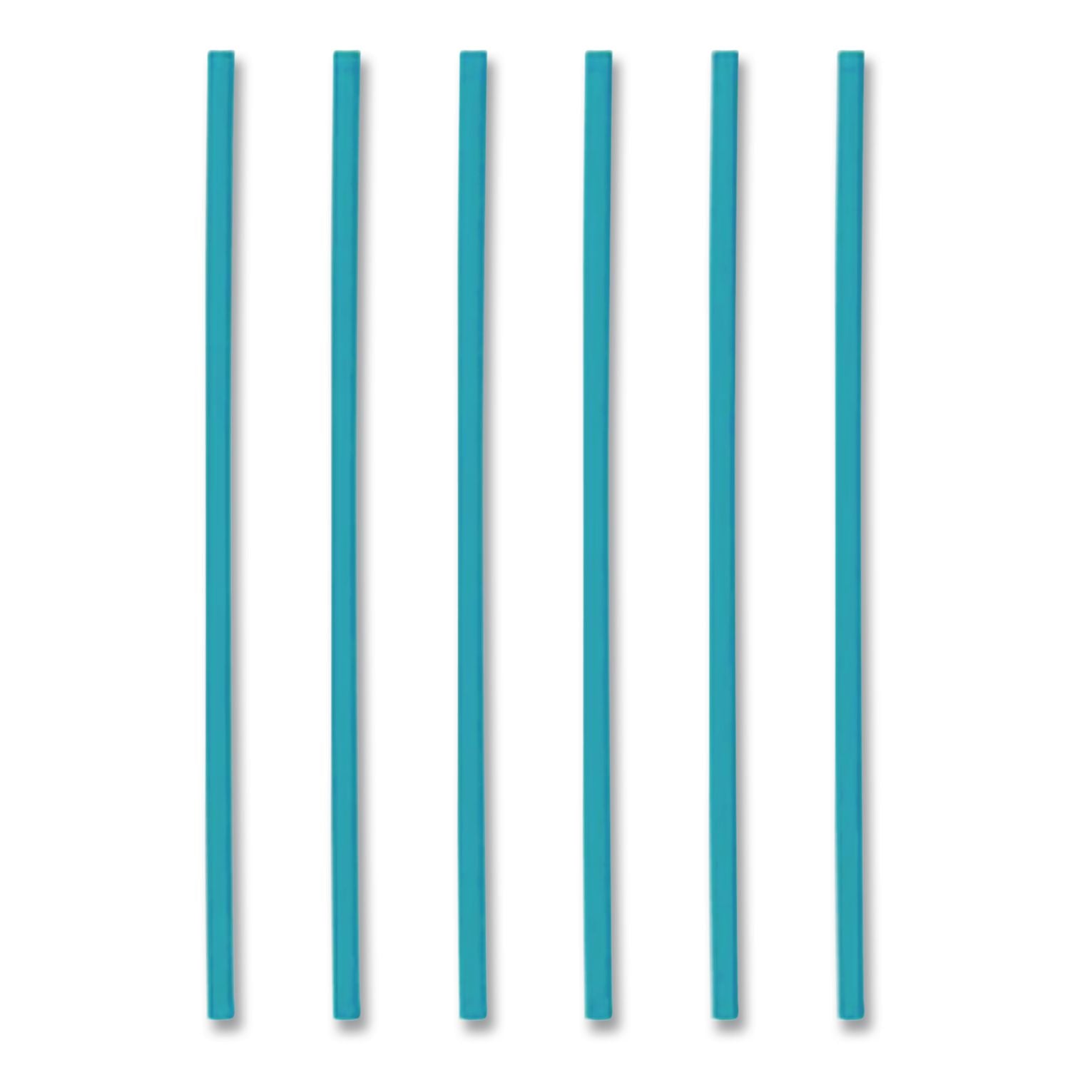 Marine Biodegradable Straws, 7.75", PHA, Ocean Blue, Wrapped, 375/Box, 10 Boxes/Carton