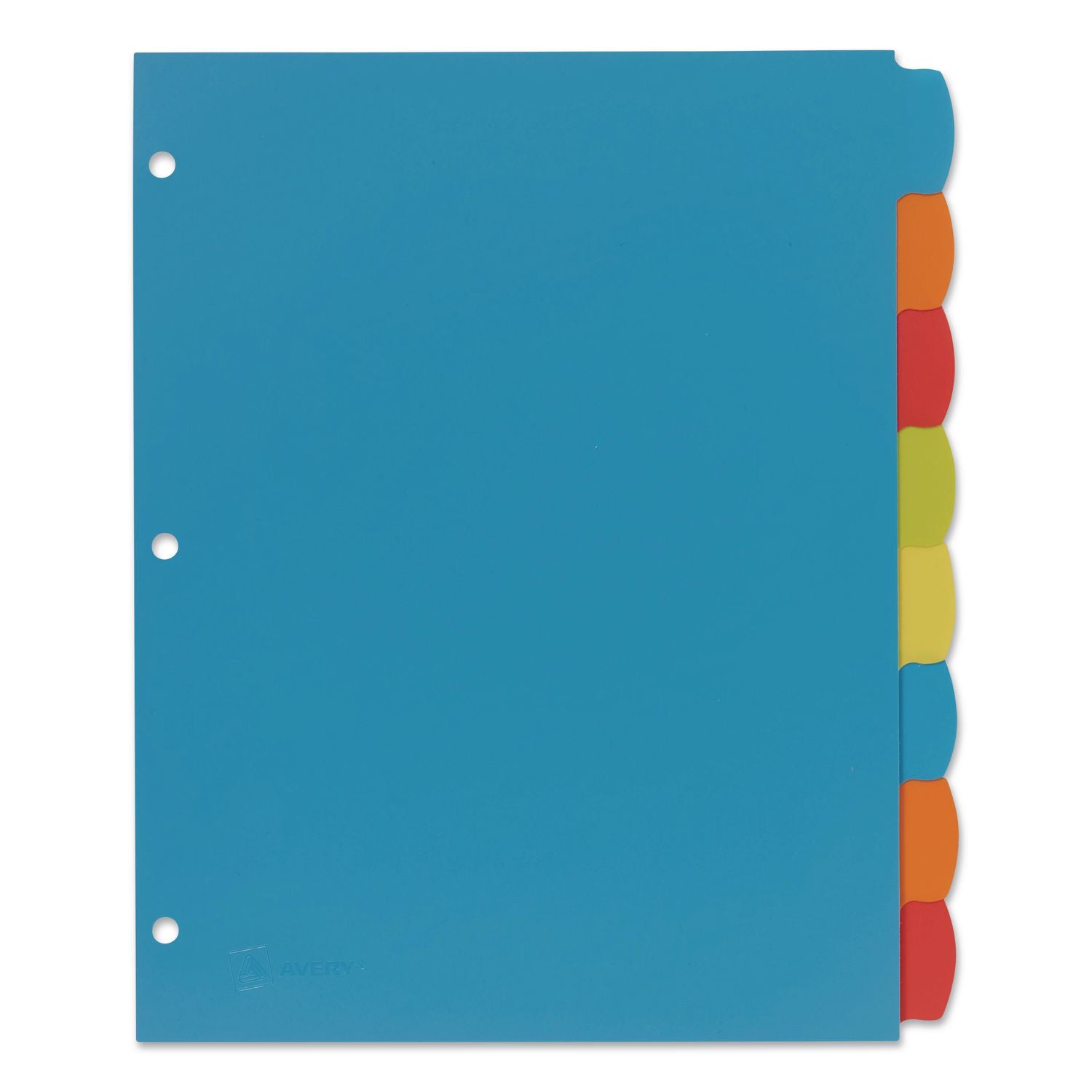 Big Tab Write and Erase Durable Plastic Dividers, 8-Tab, 11 x 8.5, Assorted, 1 Set