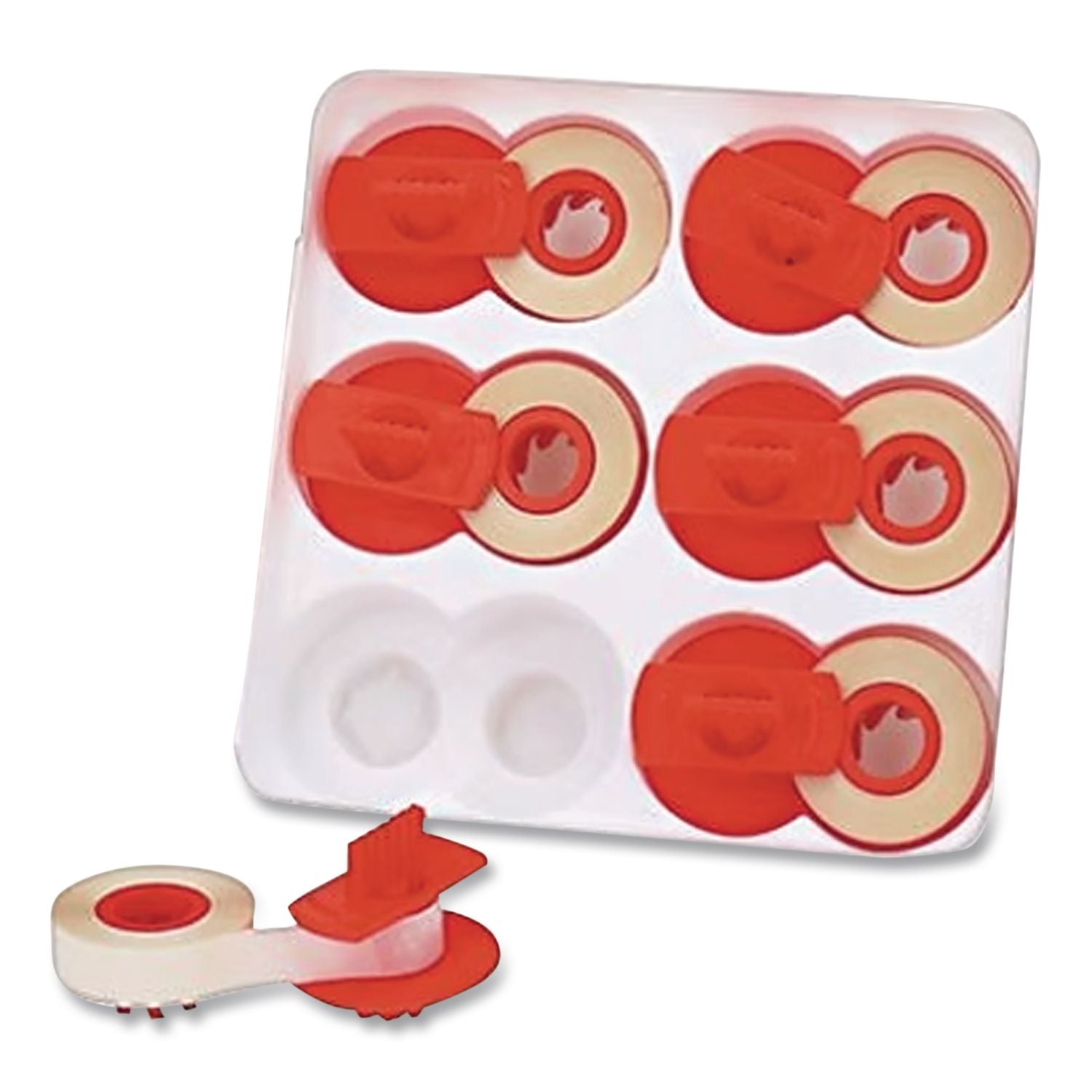R51816 Compatible Low-Tack Lift-Off Tape, Clear, 6/Box