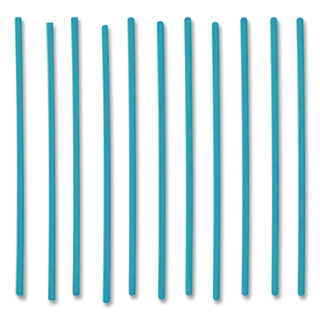 Marine Biodegradable Stir Straws, 5", PHA, Ocean Blue, 1,000/Box, 6 Boxes/Carton