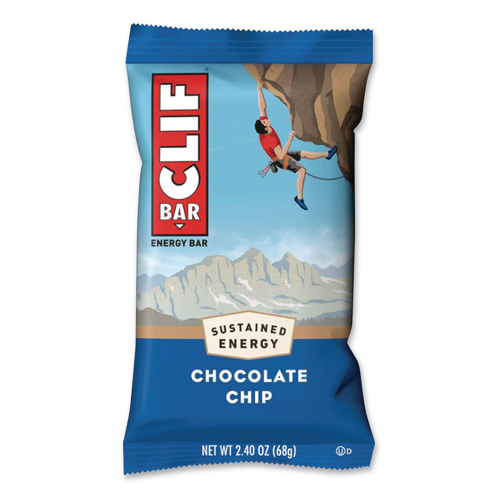 Energy Bar, Chocolate Chip, 2.4 oz, 12/Box