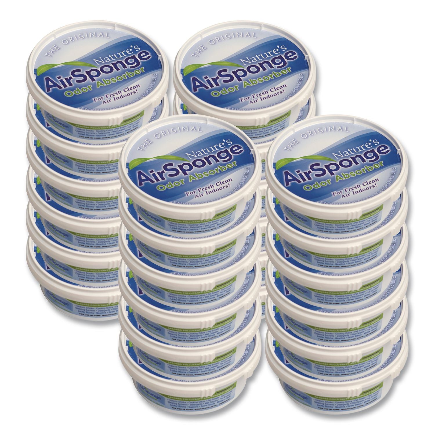 Sponge Odor Absorber, Neutral, 8 oz, Designer Cup, 24/Carton