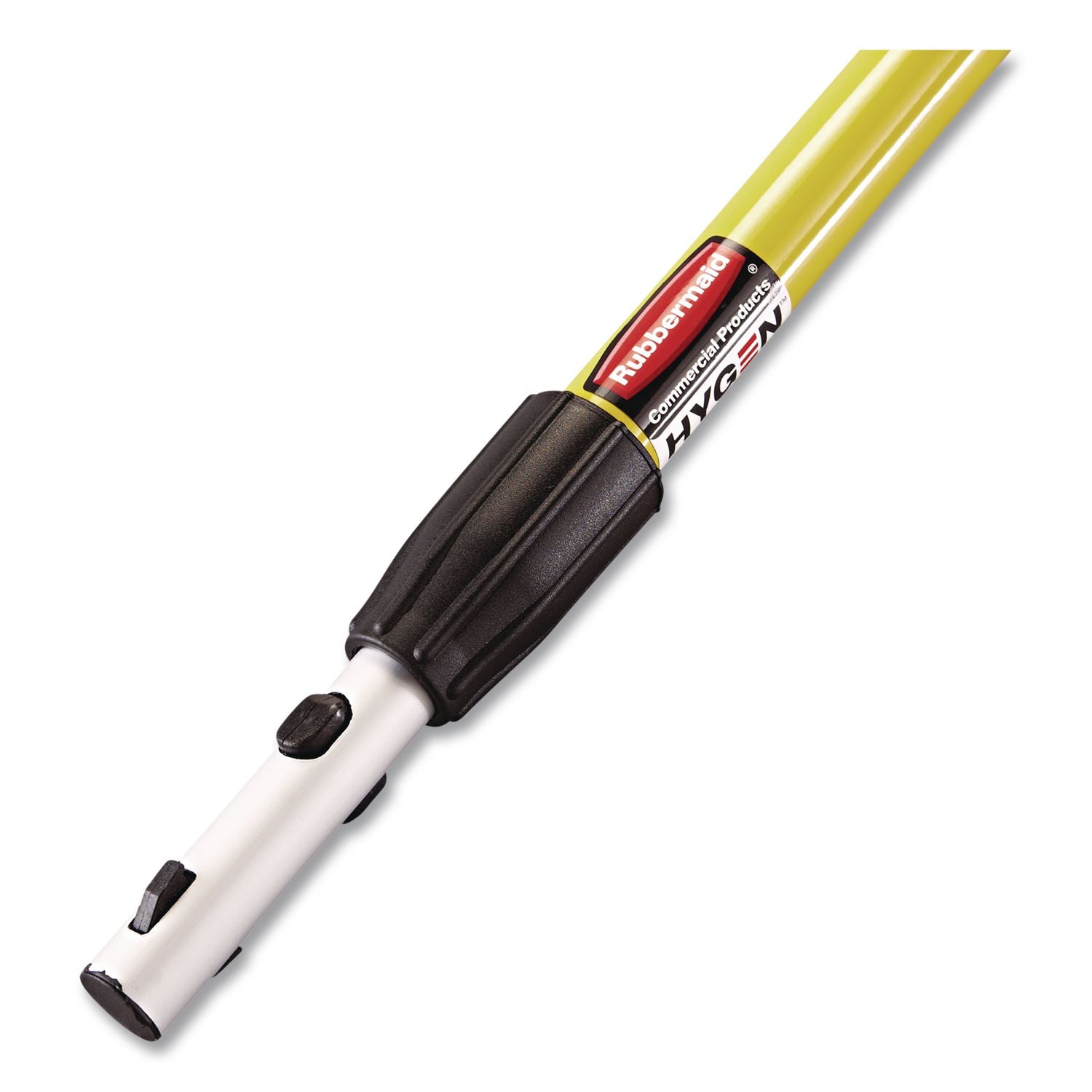 HYGEN Quick-Connect Extension Handle, 48" to 72", Yellow/Black