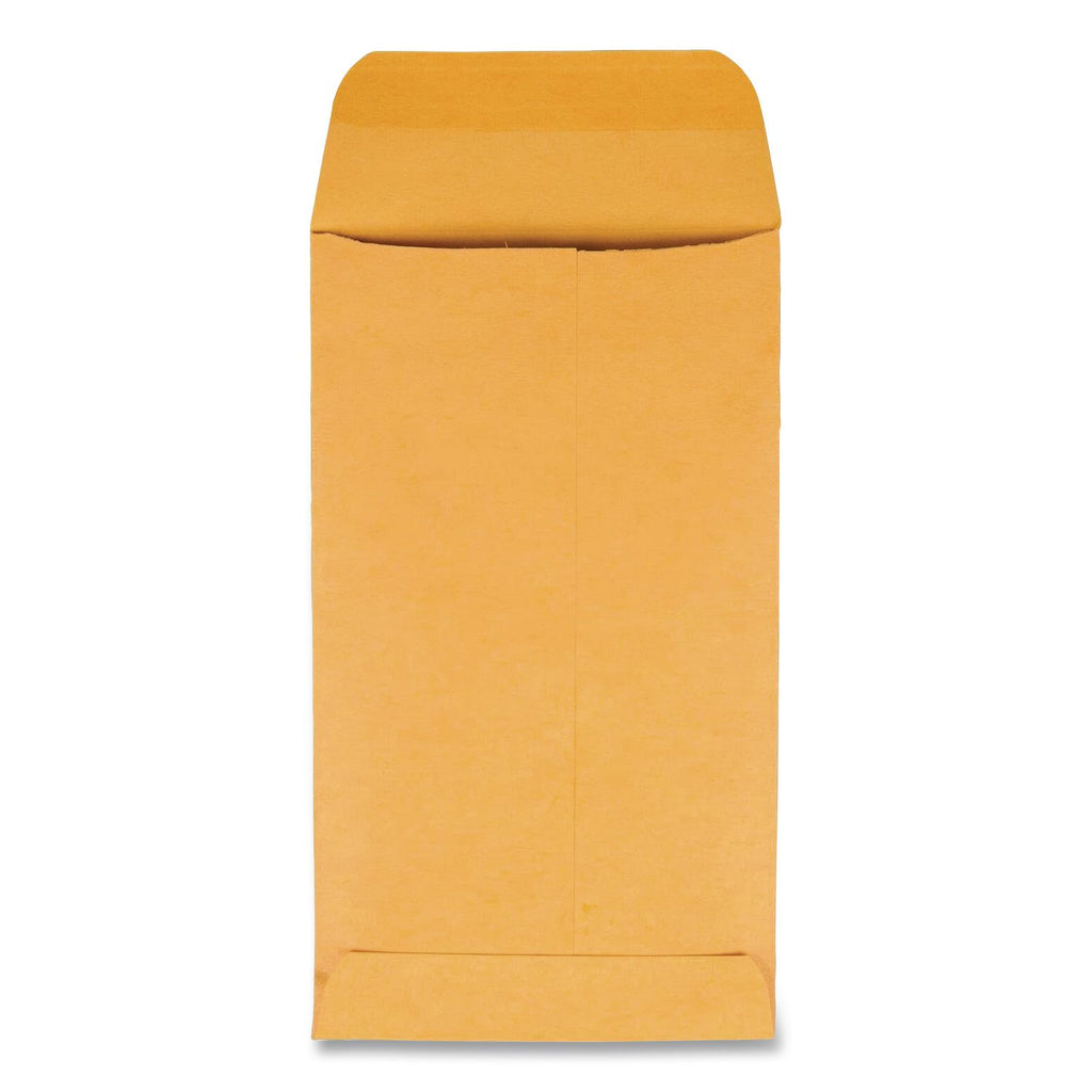 Kraft Coin and Small Parts Envelope, 28 lb Bond Weight Kraft, #5 1/2, Square Flap, Gummed Closure, 3.13 x 5.5, Brown, 500/Box