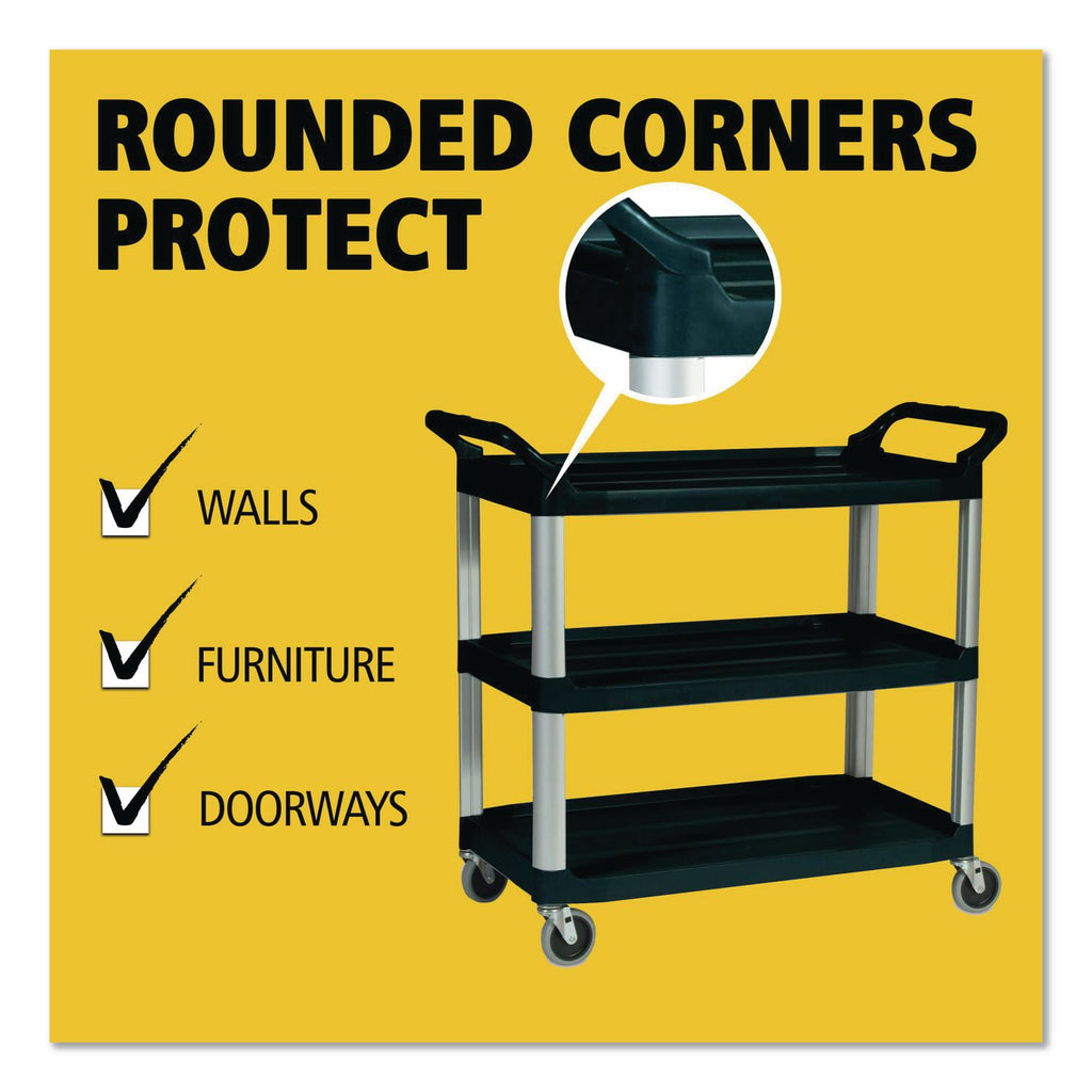 Rubbermaid 3-Shelf Mobile Utility Cart, Sold as 1 Each